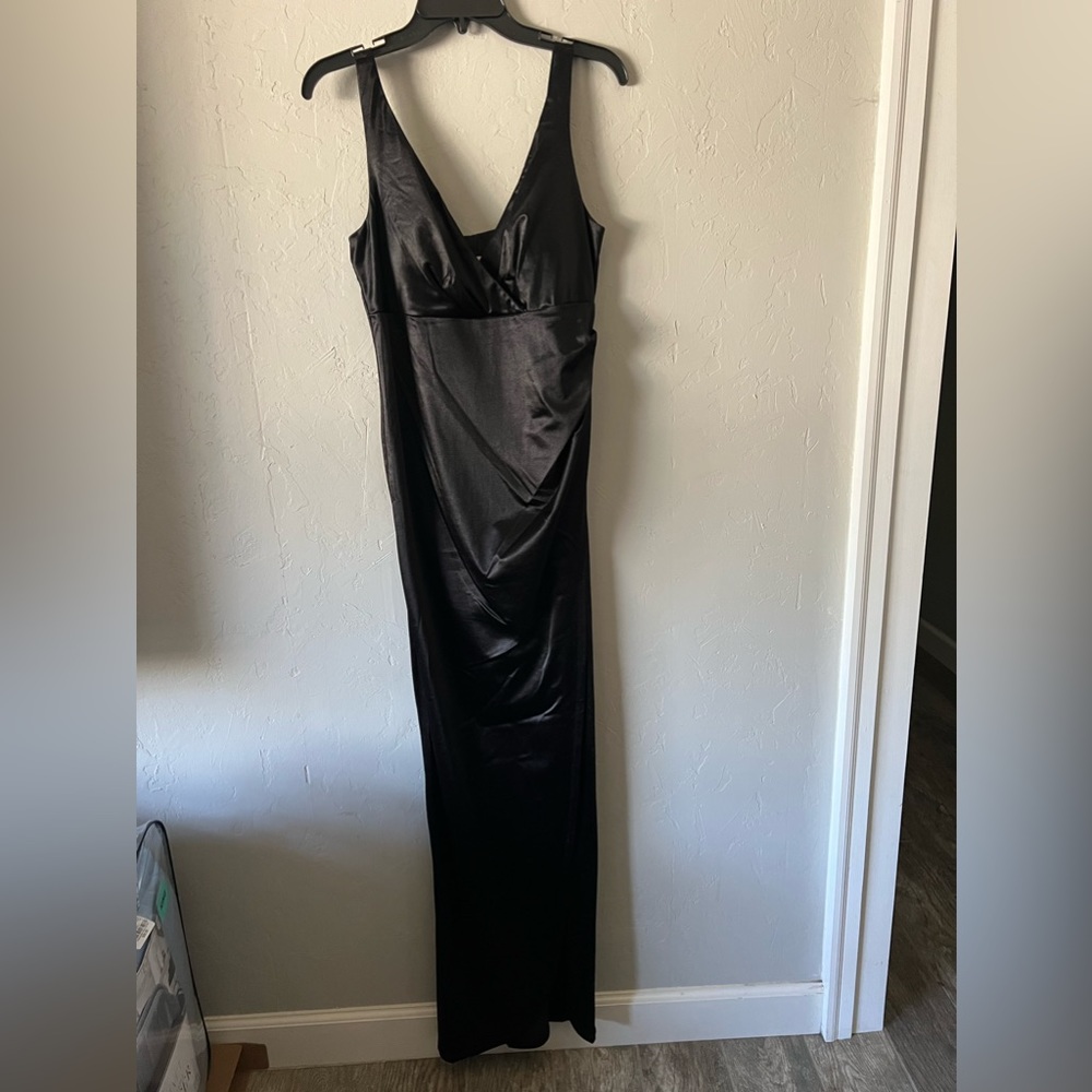 Long Black Dress with Slit